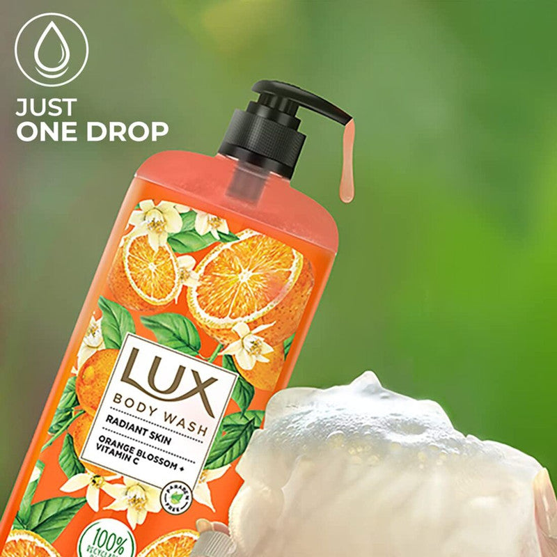 Lux Radiant Skin Orange Blossom + Vitamin C Body Wash 750ml Pack of 2