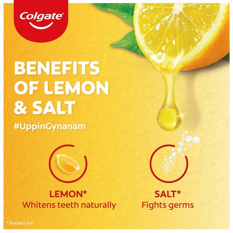 Colgate Anticavity Healthy White Toothpaste Active Salt Lemon 100gm