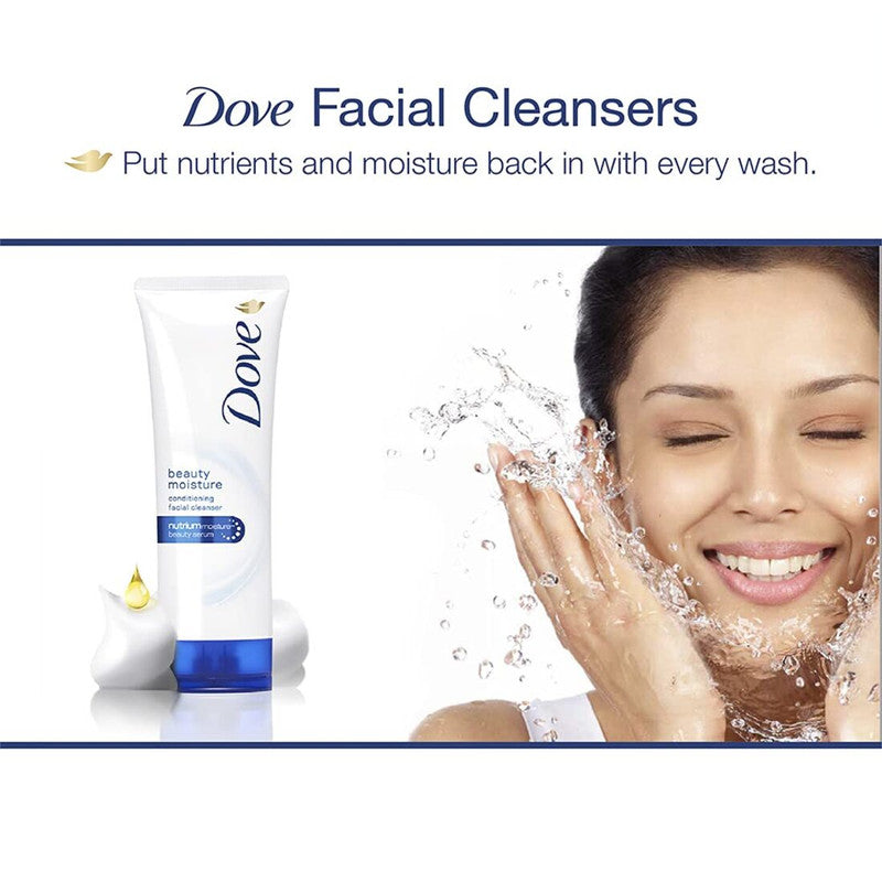 Dove Beauty Moisture Facial Cleansing Foam 50g Pack of 2