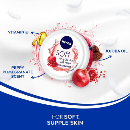 Nivea Soft Peppy Pomegranate Cream (200ml)(Pack of 1)