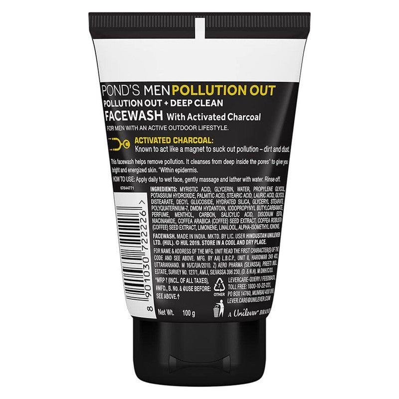 Ponds Men Pollution Out Face Wash 100g Pack of 2