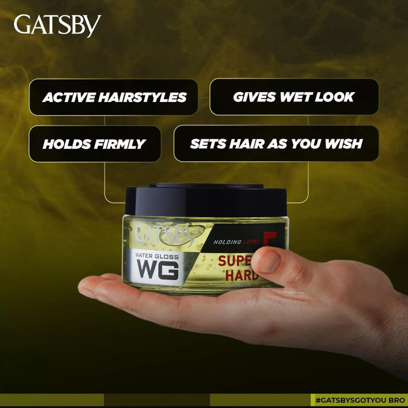 Gatsby Water Gloss Holding Level 5 Hair Styling Super Hard 30gm