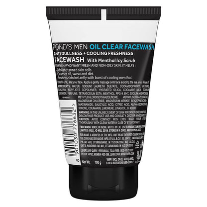 Ponds Men Oil Clear Face Wash - 100gm (Pack Of 3)