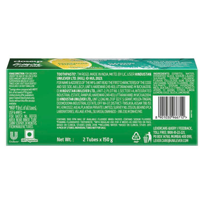 Closeup Lemon + Sea Salt Toothpaste (150gm x 2)(Pack of 1)