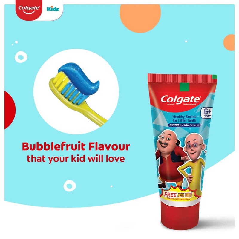 Bubble Fruit Motu Patlu Colgate Anticavity Kids Toothpaste 80g