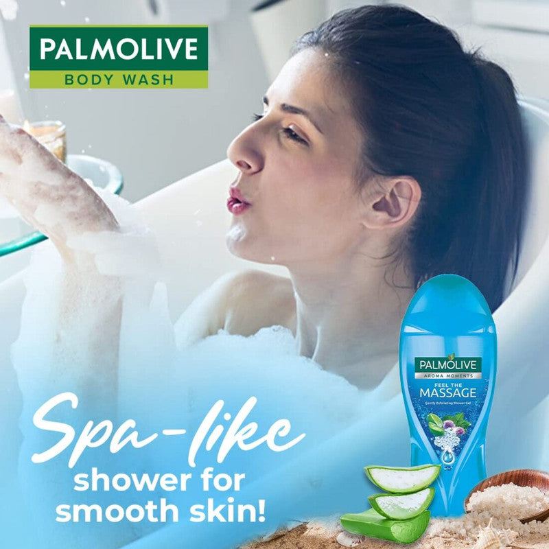 Aroma Moments Palmolive Massage Gently Exfoliating Shower Gel 250ml