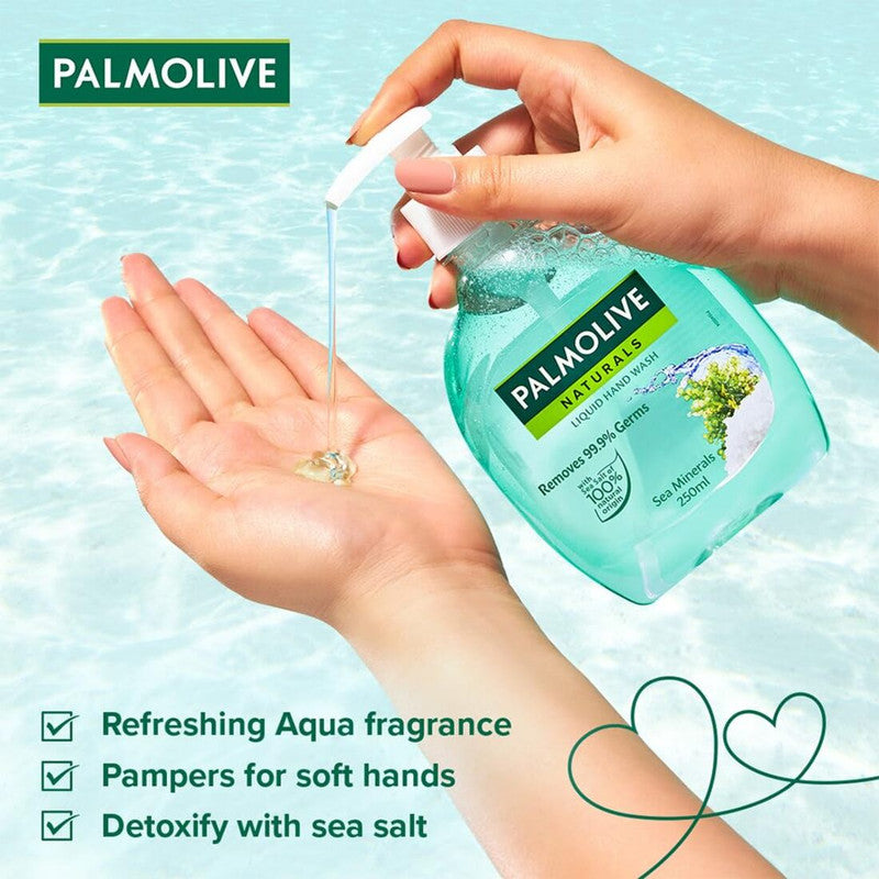 Sea Mineral Palmolive Removes 99.9% Germs Hand Wash 250ml