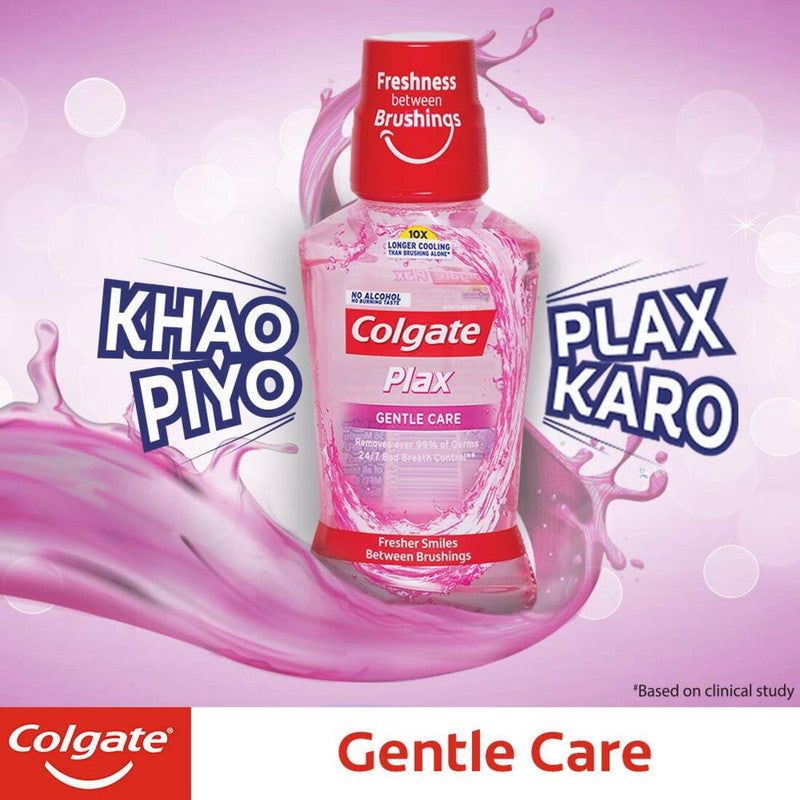 Colgate Plax Longer Cooling 10X Gentle Care Mouthwash 250ml