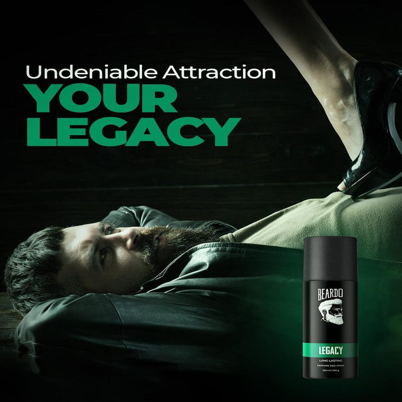 Beardo Long Lasting Perfume Deo Spray Legacy 100gm