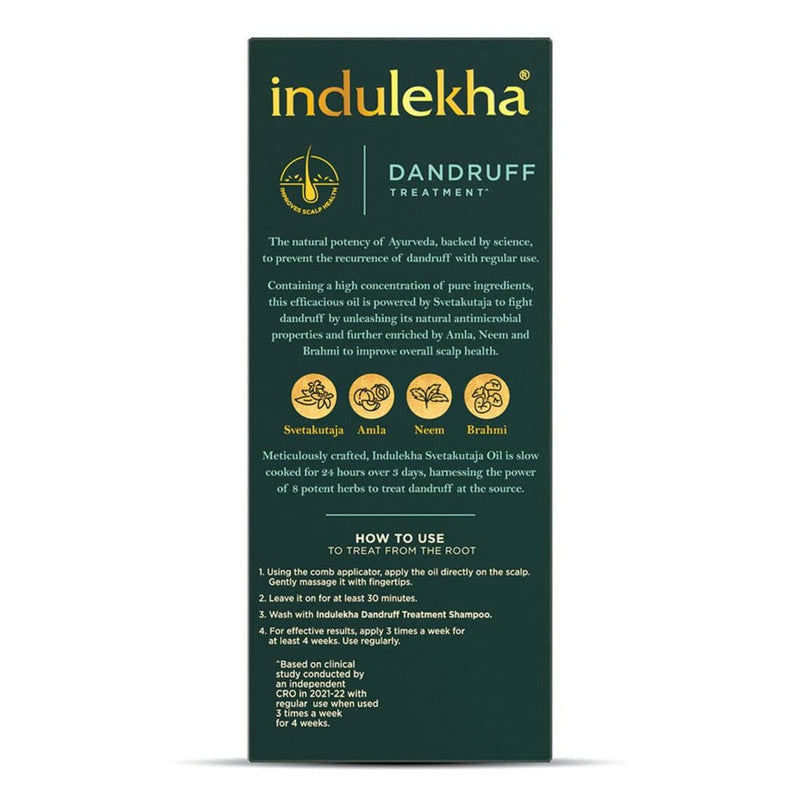 Indulekha Ayurvedic Dandruff Treatment Svetakutaja Hair Oil 100ml