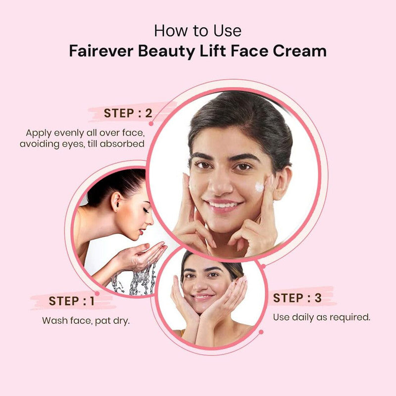 Fairever Beauty Lift Insta Glow with Saffron & Milk Cream 25g