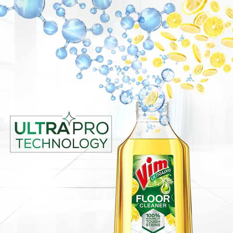 Vim Sparkling Lemon Floor Cleaner 1L Pack of 3