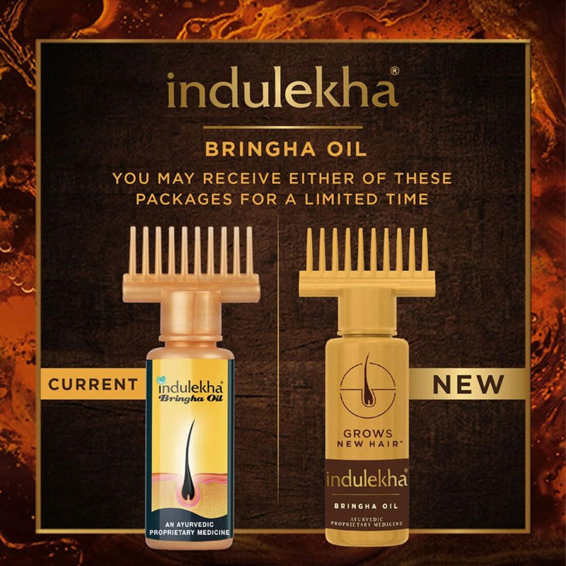 Indulekha Ayurvedic Grows New Hair Bringha Hair Oil 100ml Pack of 4
