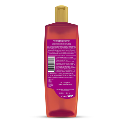 Parachute Advansed Onion & Coconut Enriched Hair Oil 300ml