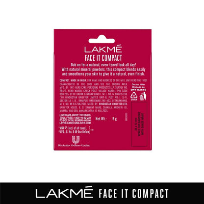 Lakme Face It Compact Natural Marble, 9g