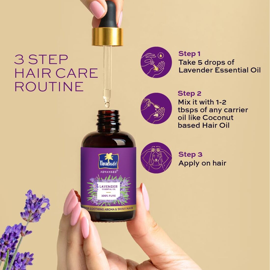 Parachute Advansed 100% Pure Lavender Essential Oil 14ml