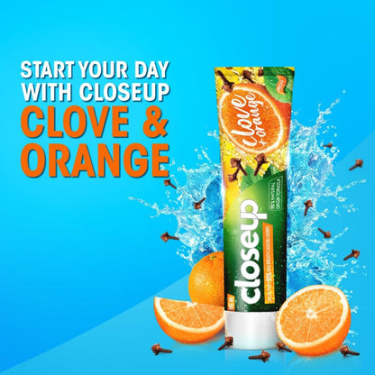 Closeup Clove + Orange Helps Fight 99% Toothpaste 150g Pack of 2