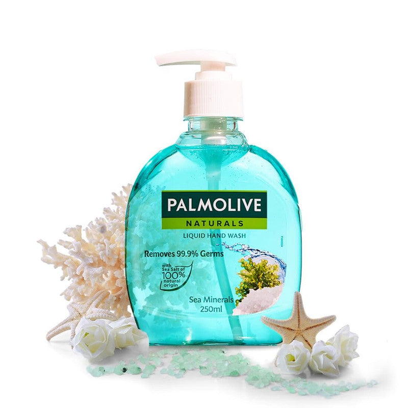 Removes 99.9% Germs Palmolive Sea Mineral Hand Wash 250ml