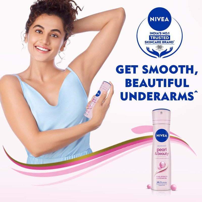 Nivea Pearl & Beauty Deodorant (123gm)(Pack of 1)