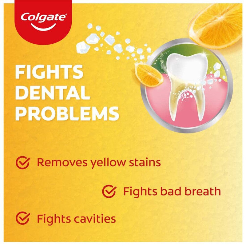 Colgate Anticavity Healthy White Toothpaste Active Salt Lemon 100gm