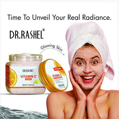 Dr.Rashel Vitamin C Skin Whitening Face & Body Scrub 380ml Pack of 3