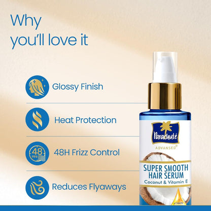 Parachute Advansed Super Smooth Coconut & Vitamin E Hair Serum 100ml