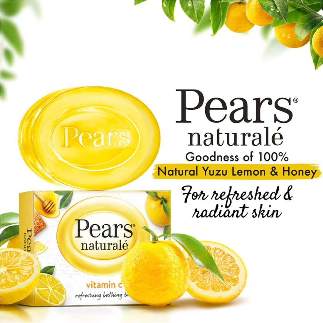 Pears Naturalé Vitamin C Refreshing Soap Bar 125g Without Box