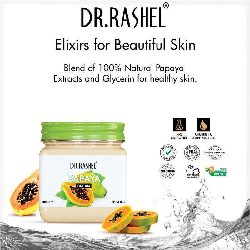 Dr.Rashel Papaya Deep Cleansing Cream 380ml Pack of 4