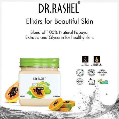 Dr.Rashel Papaya Deep Cleansing Cream 380ml Pack of 4