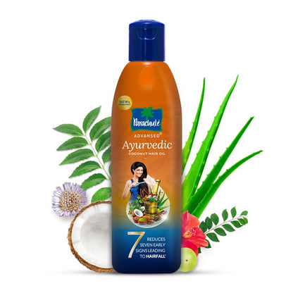 Parachute Advansed Ayurvedic Coconut Hair Oil (45ml - Pack Of 2)