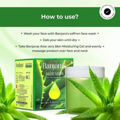 Moisturizing Aloe Vera Banjara's Skin Gel 100g