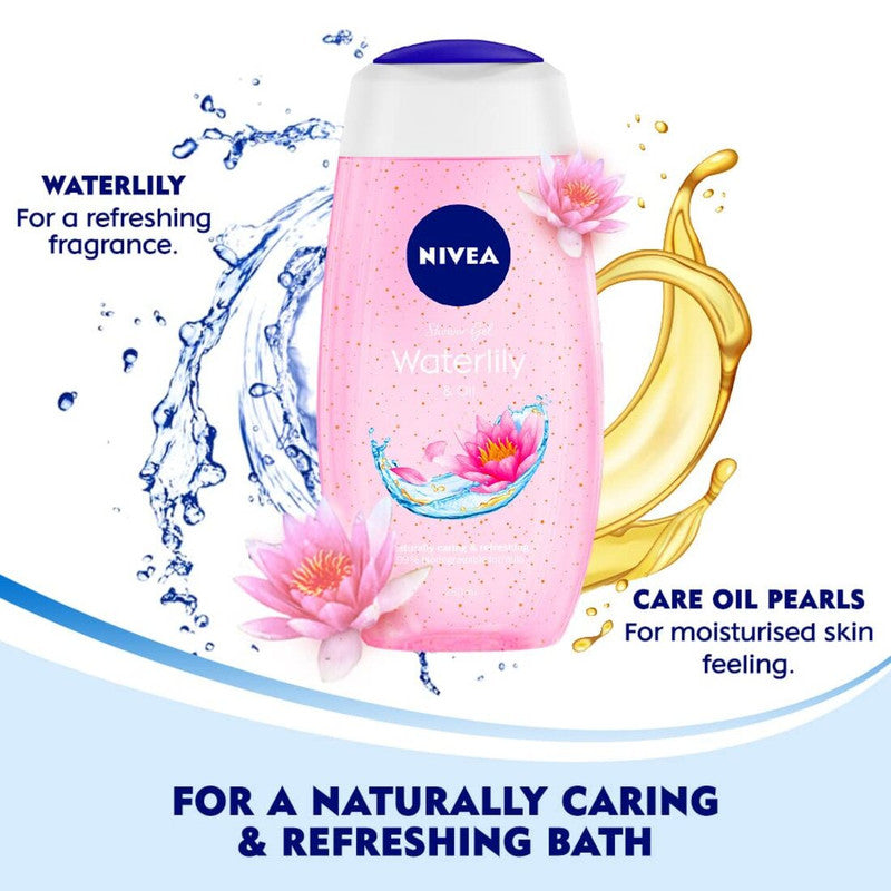 Nivea Waterlily & Oil Naturally Caring & Refreshing Shower Gel 250ml Pack of 2