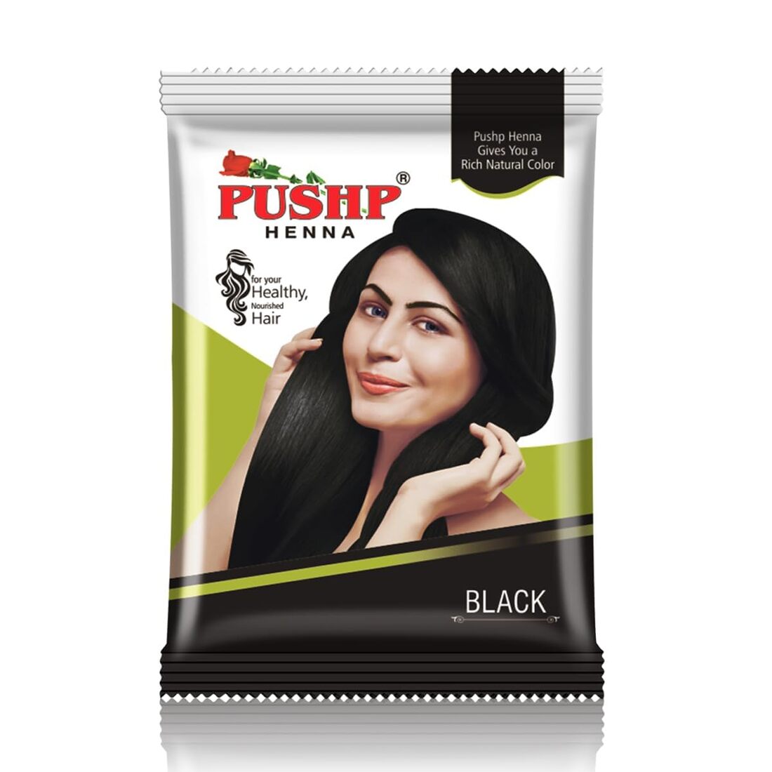 Pushp Black Henna Nourished Hair Powder 10g
