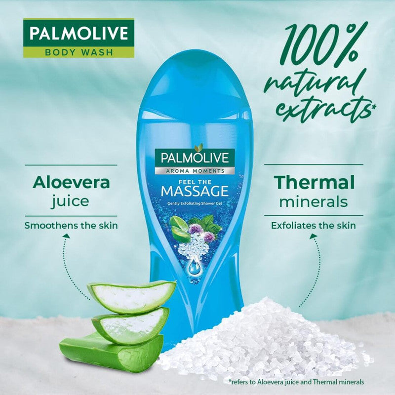 Palmolive Aroma Moments Massage Gently Exfoliating Shower Gel 250ml Pack of 2