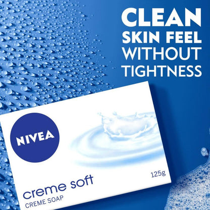 Nivea Crème Soft For Moisturised & Fresh Skin Soap 75g Pack of 2