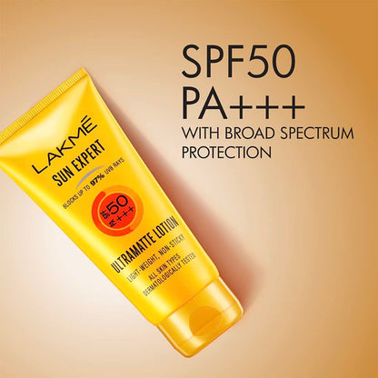 Lakme Sun Expert 50 SPF PA+++ Ultramatte Lotion 100ml