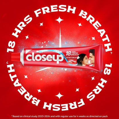 Closeup 18 Hours Fresh Breath Toothpaste (90gm)(Pack of 1)