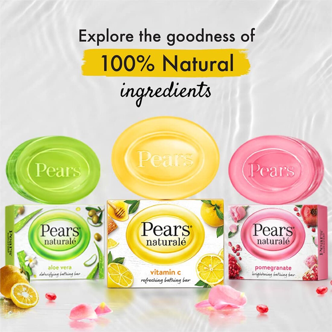 Pears Naturalé Vitamin C Refreshing Soap Bar 125g Without Box