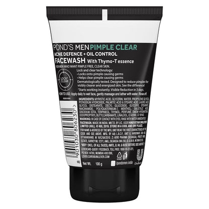 Ponds Men Pimple Clear Face Wash - 100 g (Pack Of 1)