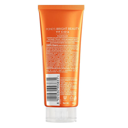 Ponds Bright Beauty Vit C+E+A Face Wash (100gm) (Pack of 2)