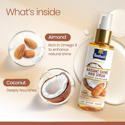 Parachute Advansed Radiant Shine Coconut & Almond Hair Serum 100ml
