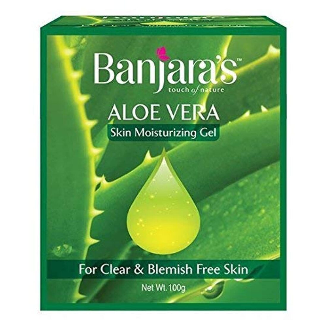 Moisturizing Aloe Vera Banjara's Skin Gel 100g