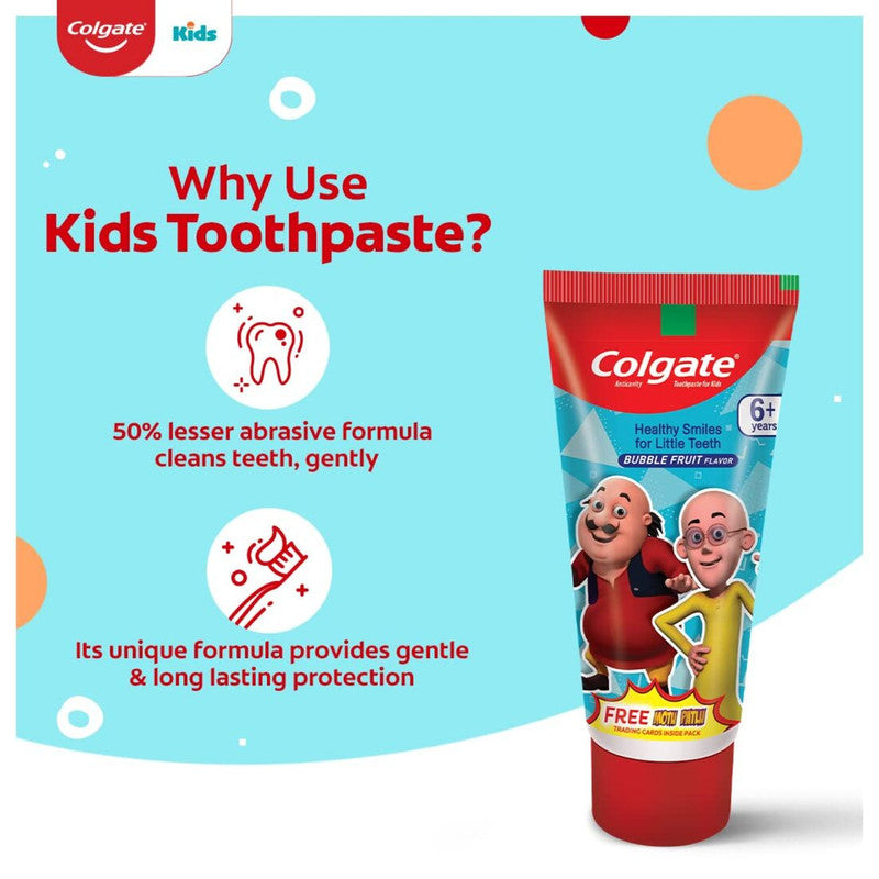 Colgate Bubble Fruit Motu Patlu Anticavity Kids Toothpaste 80g Pack of 2