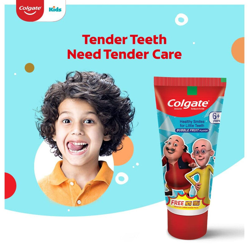 Colgate Bubble Fruit Motu Patlu Anticavity Kids Toothpaste 80g Pack of 2