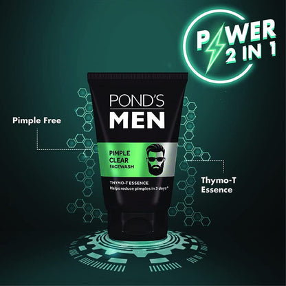 Ponds Men Pimple Clear Face Wash - 100 g (Pack Of 1)