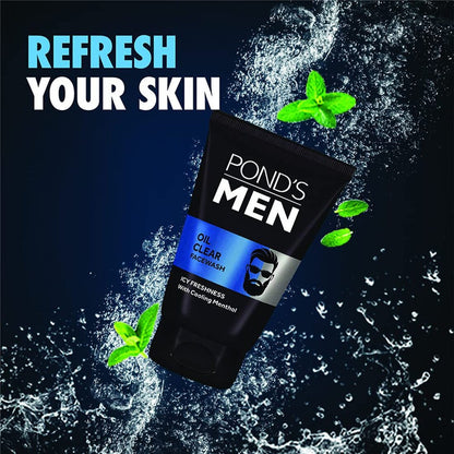 Ponds Men Oil Clear Face Wash (100g) (Pack of 2)