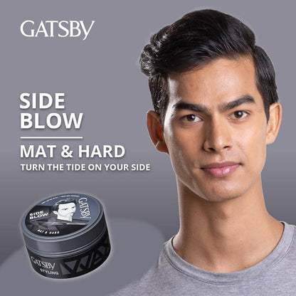 Gatsby Side Blow Mat & Hard Hair Styling Wax 75g