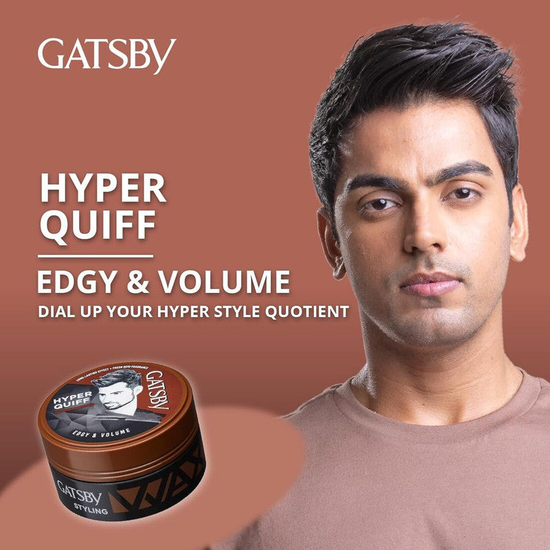 Gatsby Hyper Quiff Hair Styling Wax (25gm)(Pack of 1)