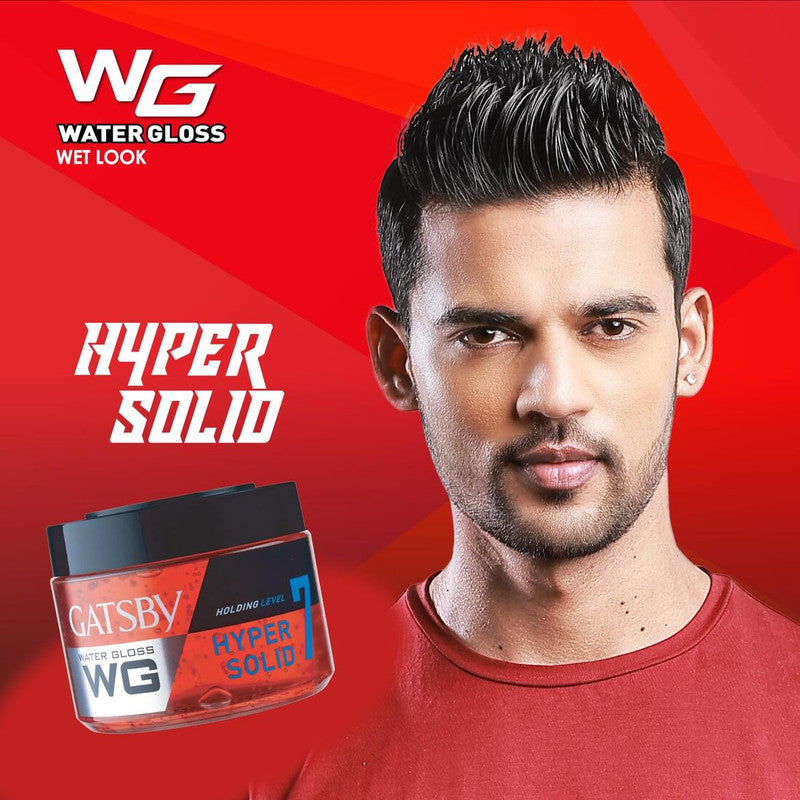 Water Gloss Gatsby Hyper Solid Holding Level 7 Hair Styling 30g