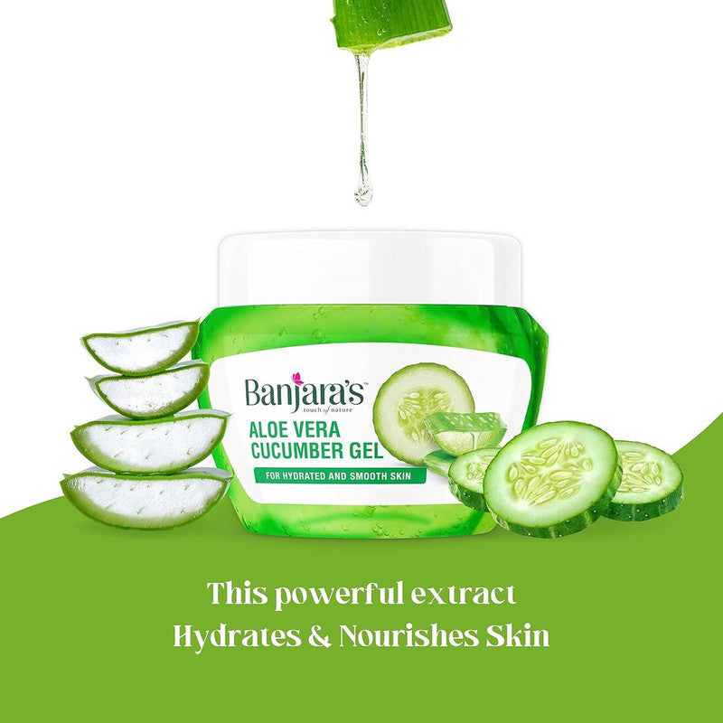 Banjara's Aloe Vera & Cucumber Skin Moisturizing Gel 100g